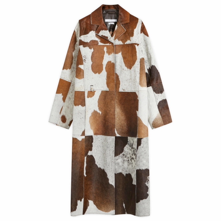 Photo: Saks Potts Women's Gio Coat in Brown/White Cow