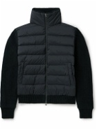 Herno - Quilted Padded Shell and Virgin Wool and Cashmere-Blend Down Jacket - Blue