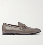 DUNHILL - Chiltern Leather Loafers - Gray