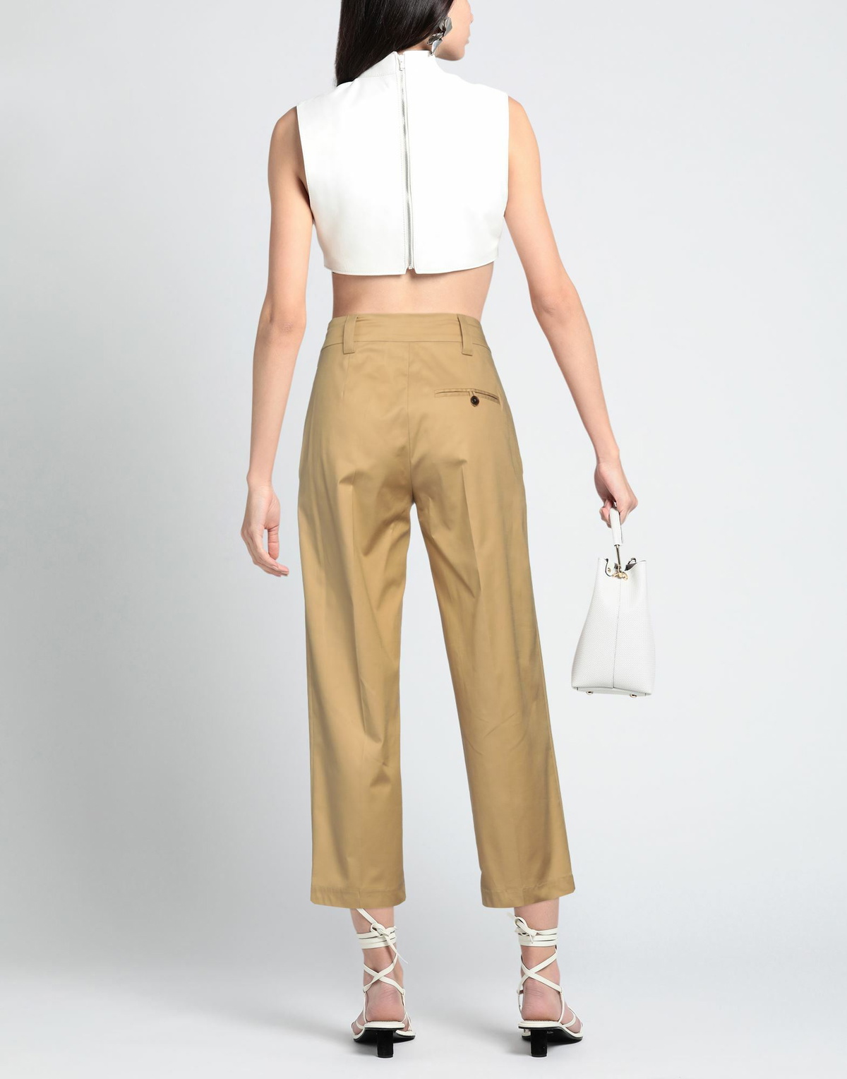 Erika Cavallini Womens Pants Camel