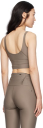 District Vision Brown Long Line Sport Bra