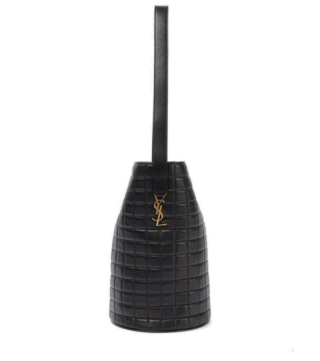 【関税&送料込】Laurent Large Cecile Bucket Bag Saint Laurent Large Cecile Bucket Bag in Noir | FWRD