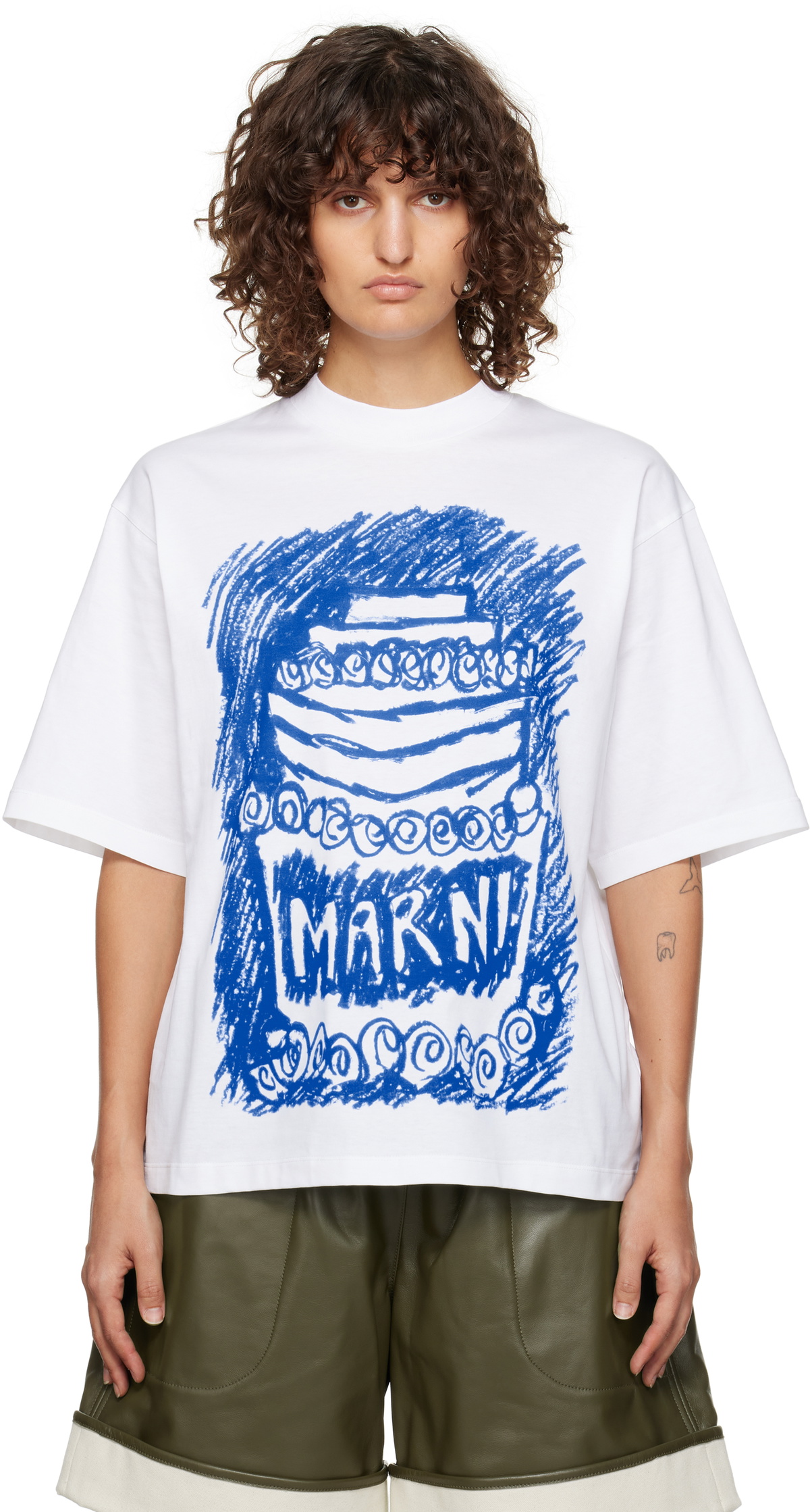 【関税込み】Marni ホワイト Marni 30th Anniversary Tシャツ Marni White Marni 30th Anniversary T-shirt Marni