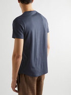 Loro Piana - Slim-Fit Silk and Cotton-Blend Jersey T-Shirt - Blue