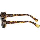 Miu Miu Eyewear Brown Rectangular Sunglasses