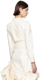 SUPER YAYA SSENSE Exclusive Bridal Capsule Bolero Cardigan