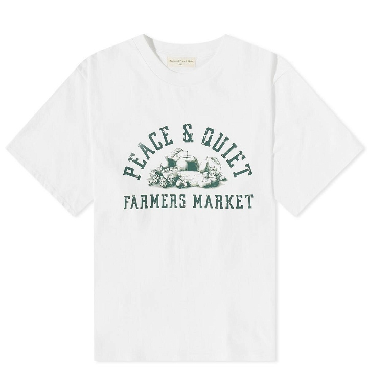Photo: Museum of Peace and Quiet Men's Farmers Market T-Shirt in White