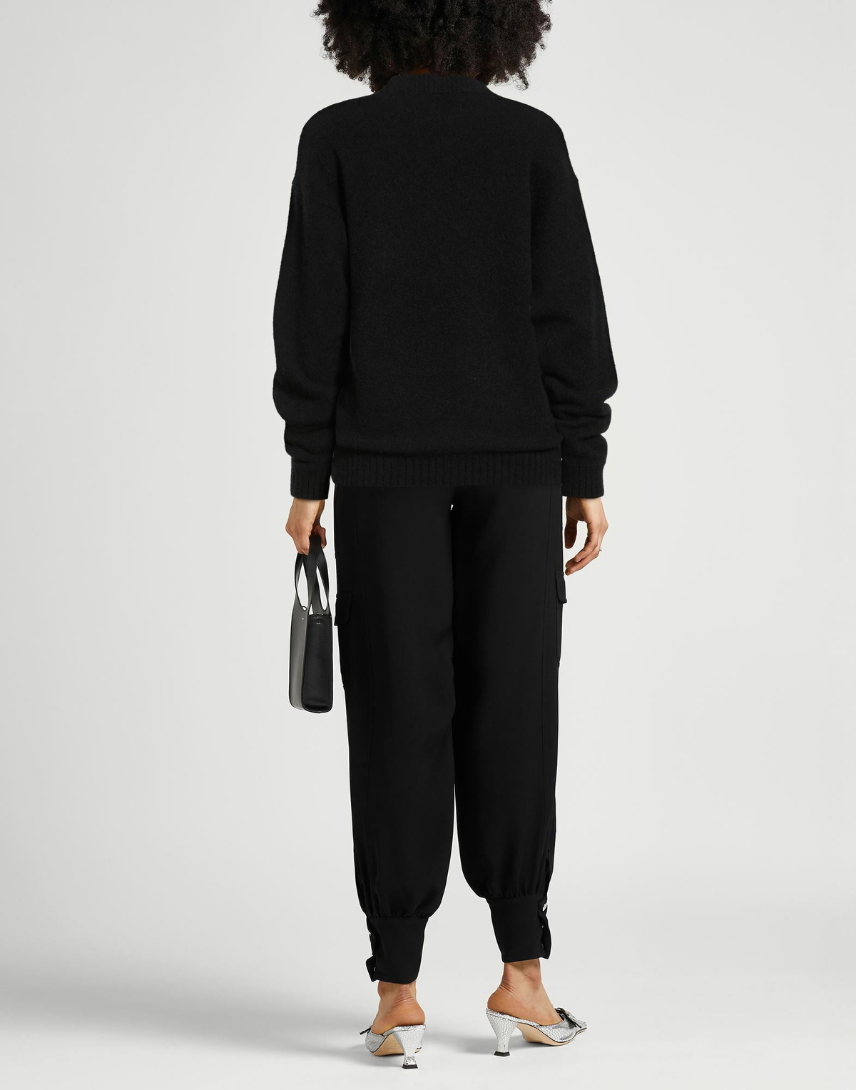 Laneus Womens Sweater in Black