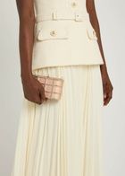Rosantica Mini Shell Flat Crystal-embellished Satin Clutch - Gold - One Size