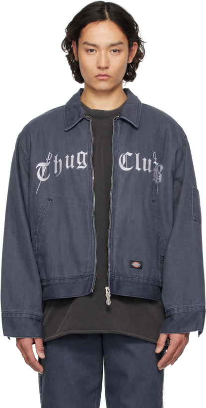 Photo: Thug Club Navy Dickies Edition TC Eisenhower Denim Jacket