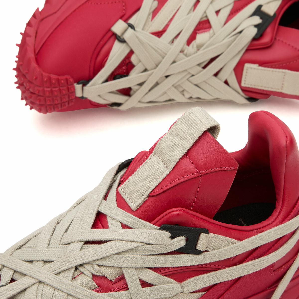 Rick Owens x Moncler Trailgrip Megalace Sneaker in Carnelian