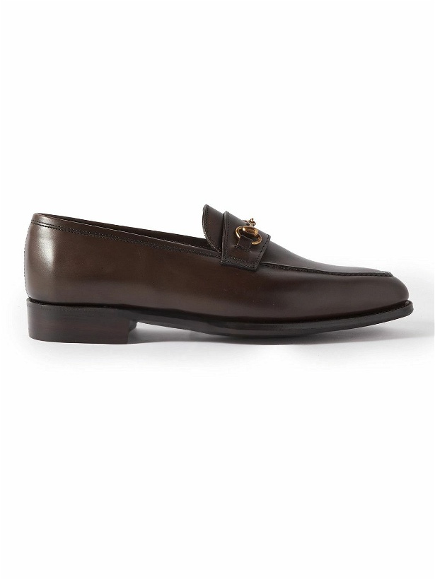 Photo: George Cleverley - Horsebit Leather Loafers - Brown