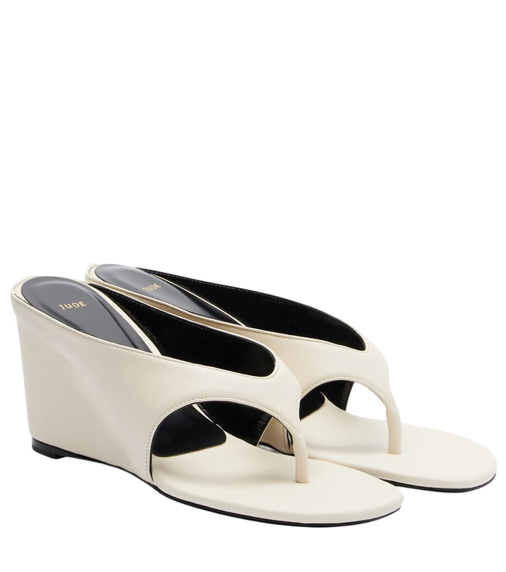 Photo: JUDE Yaga leather wedge thong sandals