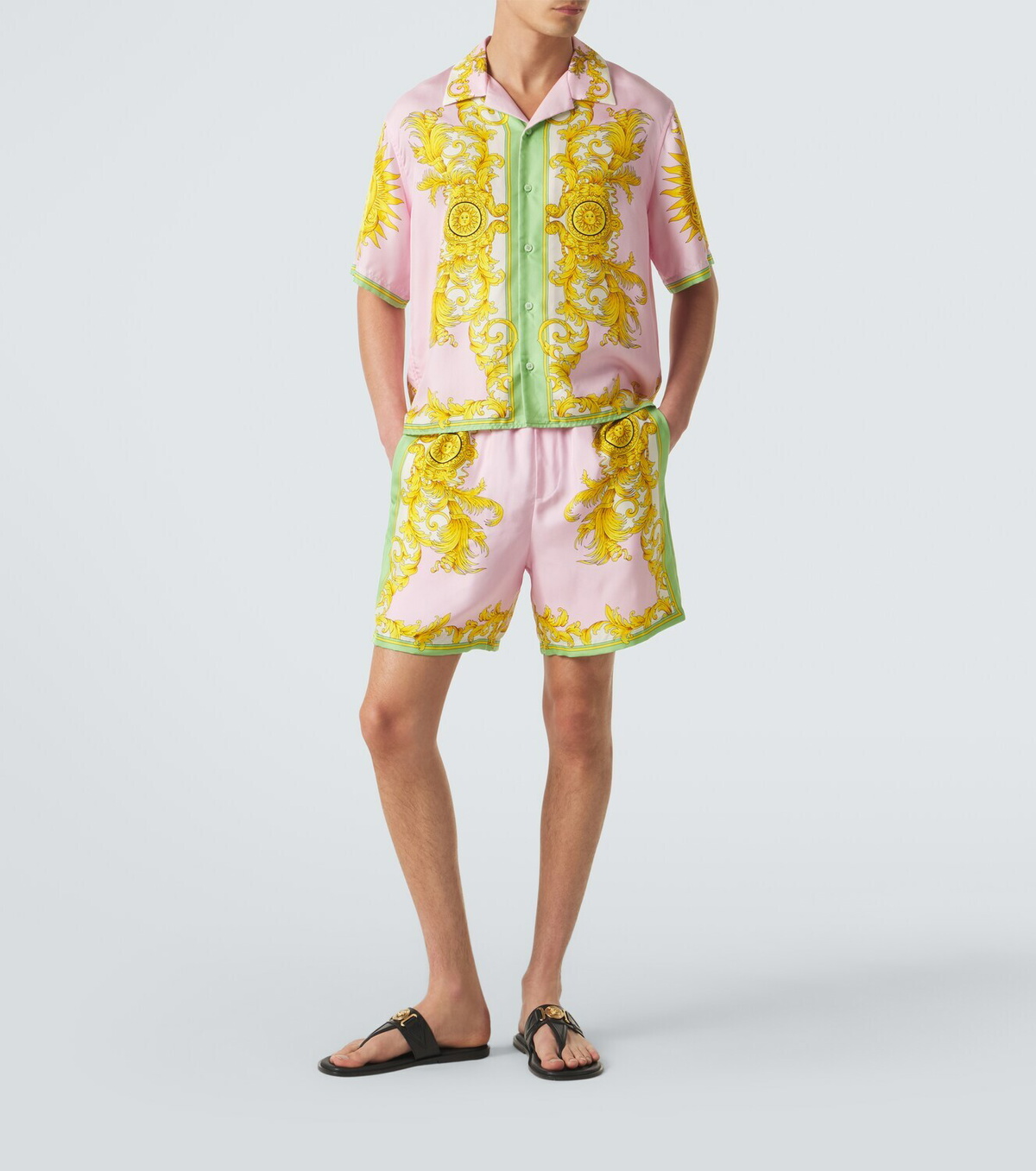 Versace Printed silk shirt