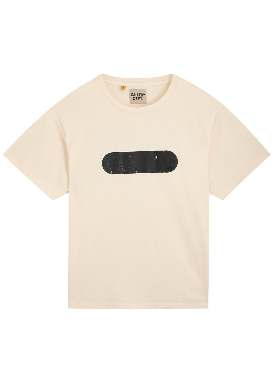Gallery Dept. Gym Printed Cotton T-shirt Cream Gallery Dept.
