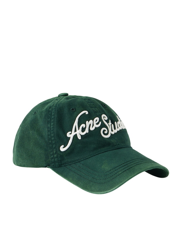 Photo: Acne Studios - Carliy Venice Logo-Embroidered Cotton Cap