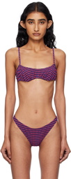 Fruity Booty Red Radicchio Bikini Top