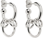 Justine Clenquet Silver Jen Earrings
