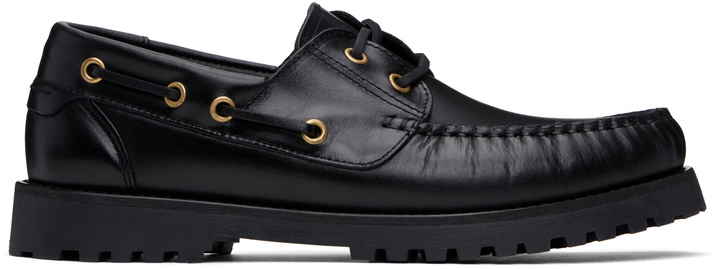 Photo: Ernest W. Baker Black Leather Boat Shoes