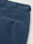 Remi Relief - Straight-Leg Cotton-Twill Trousers - Blue