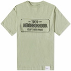 Neighborhood Men's Sulfur Dye Logo T-Shirt in Sand