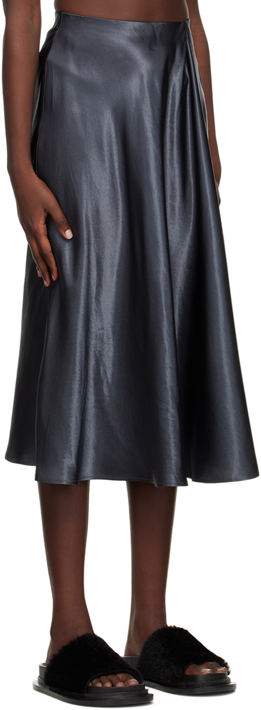 Max Mara Leisure Gray Coimbra Midi Skirt