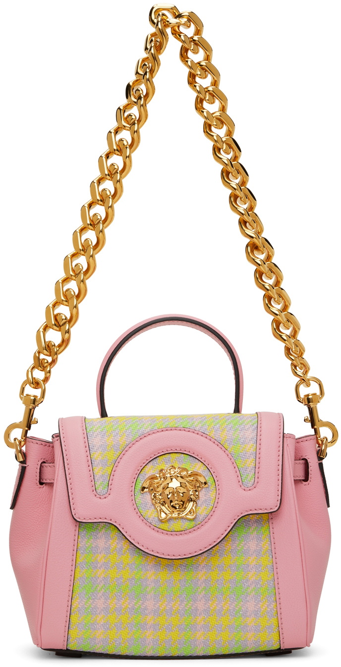 Versace Pink 'La Medusa' Top Handle Bag