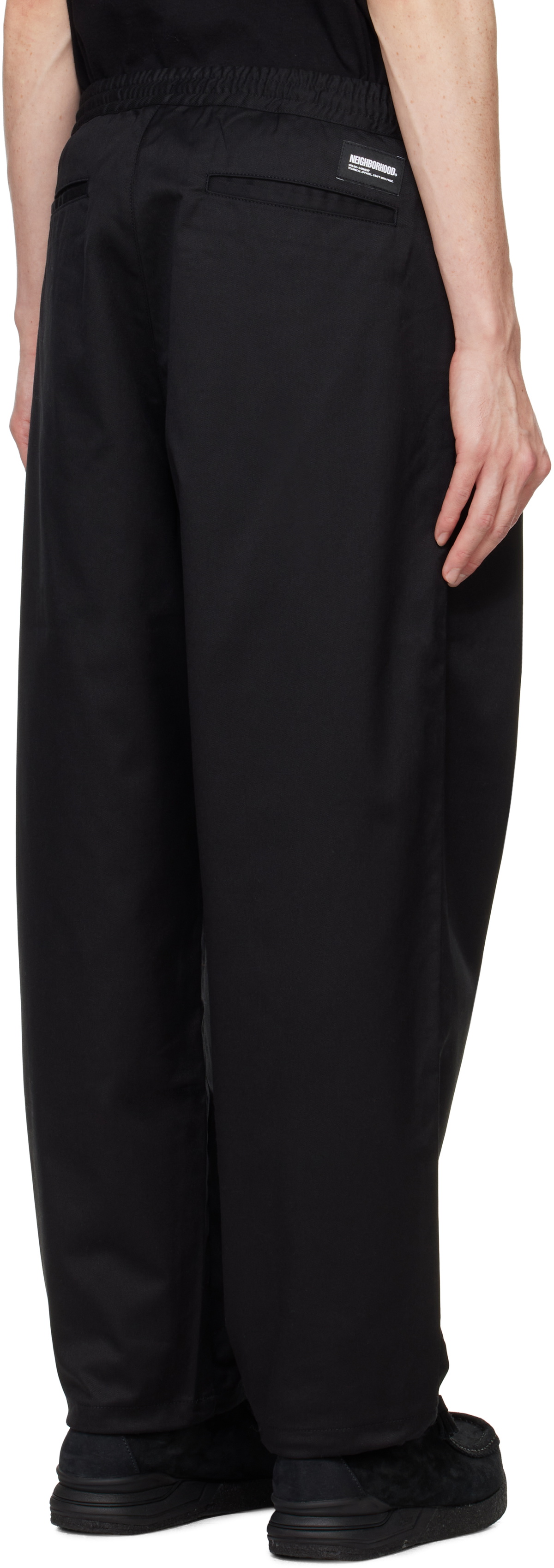 Neighborhood Black Baggy Silhouette Easy Trousers