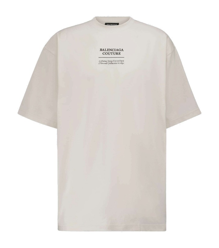 Photo: Balenciaga - Couture cotton-blend T-shirt