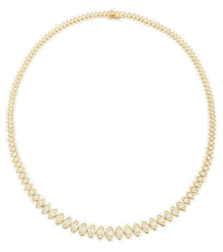 Photo: Sydney Evan Eternity 14kt gold necklace with diamonds