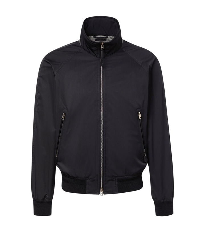 Photo: Tom Ford Leather-trimmed jacket