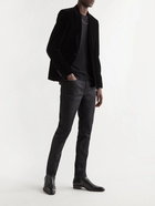 SAINT LAURENT - Velvet Blazer - Black