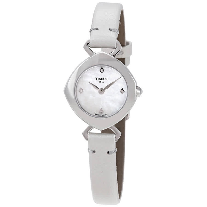 Photo: Tissot Femini-T Mother of Pearl Diamond Dial Ladies Watch T1131091611601