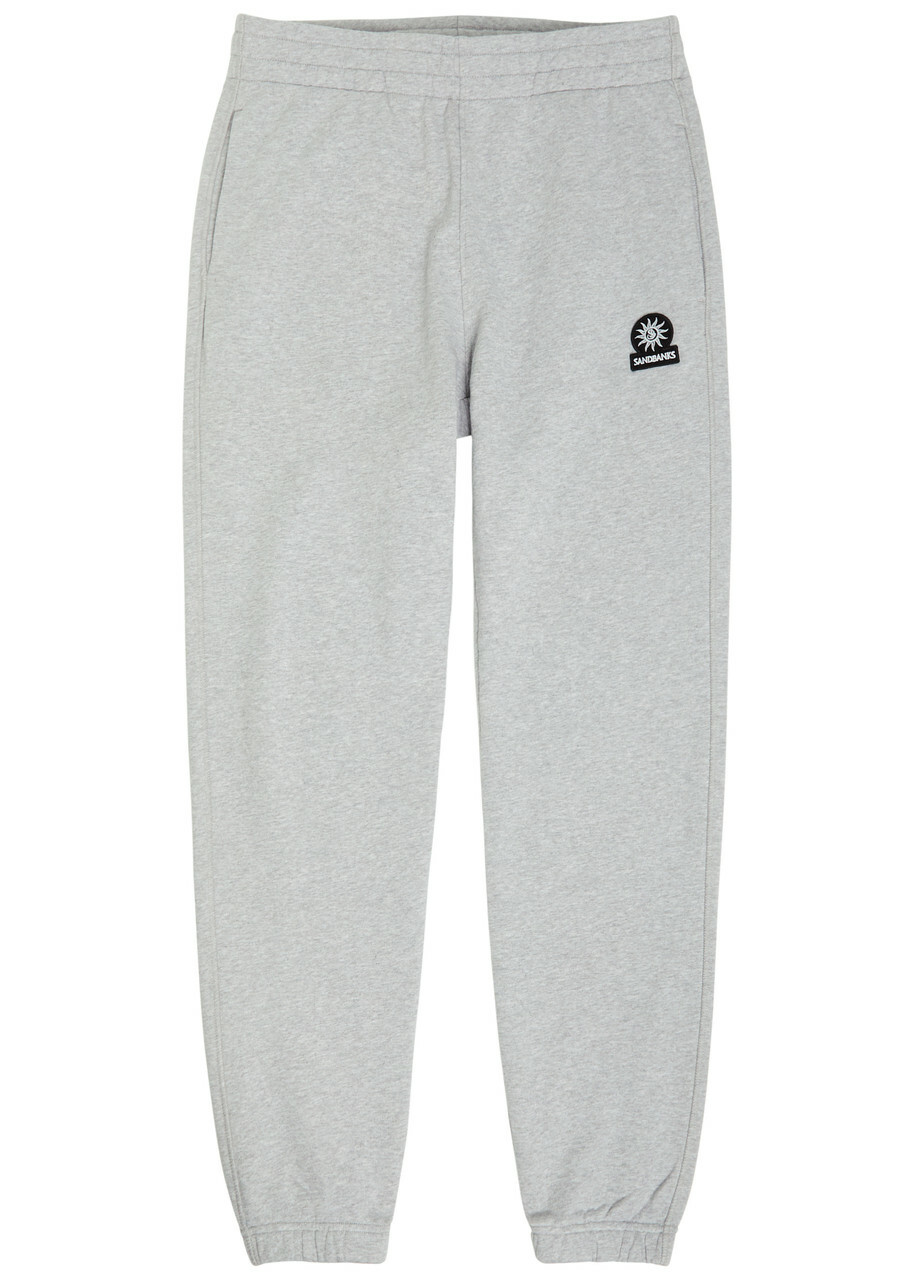 Sandbanks Logo Cotton Sweatpants Grey