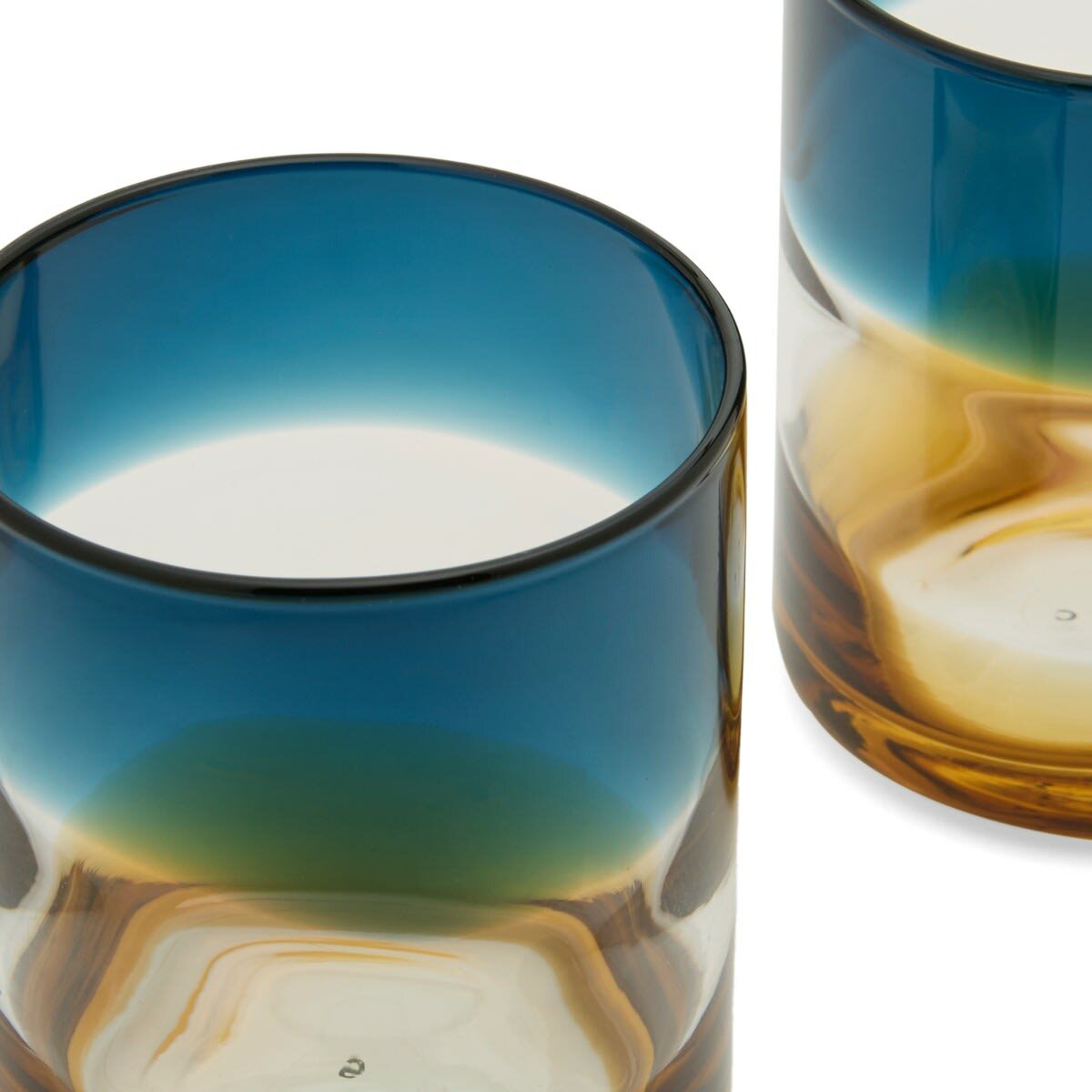 The Conran Shop Ombre Tumblers - Set of 2 in Blue/Amber 