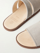 Brunello Cucinelli - Suede Sandals - Brown