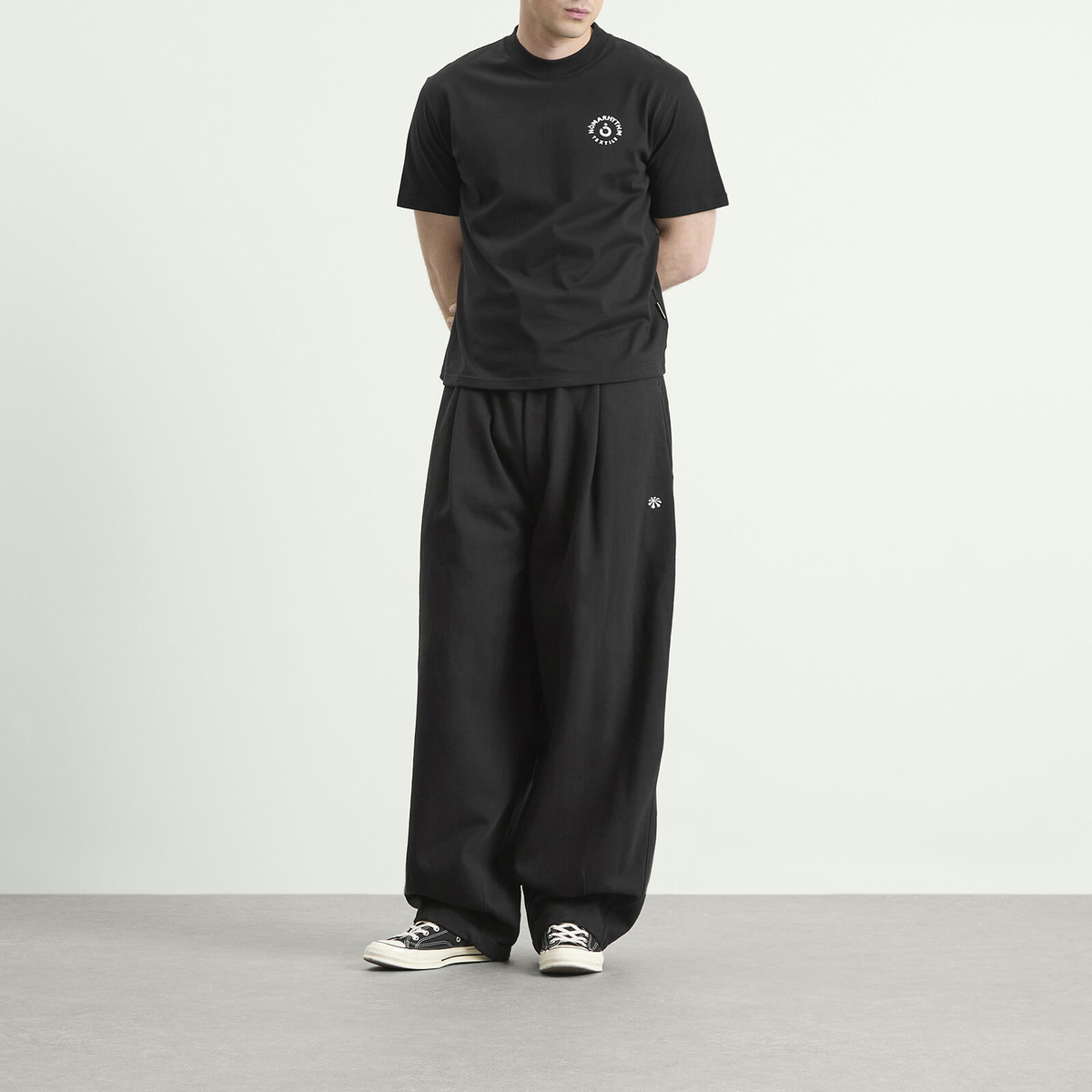 NOMARHYTHM TEXTILE Men's Logo T-Shirt in Black