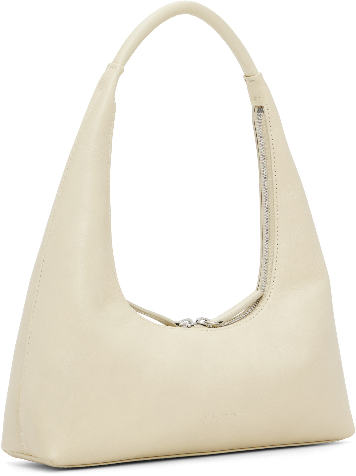 MARGESHERWOOD Off-White Leather Shoulder Bag