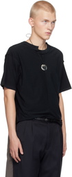 HODAKOVA Black Asymmetric Split T-shirt