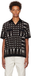 sacai Black Printed Shirt