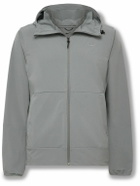 Nike Training - Unlimited Logo-Embroidered Tech-Jersey Hooded Jacket - Gray