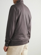 Orlebar Brown - Isar Merino Wool-Jersey Half-Zip Sweatshirt - Brown
