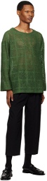 Sasquatchfabrix. Green Jah Lion Long Sleeve T-Shirt