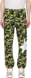 BAPE Green ABC Camo Sweatpants