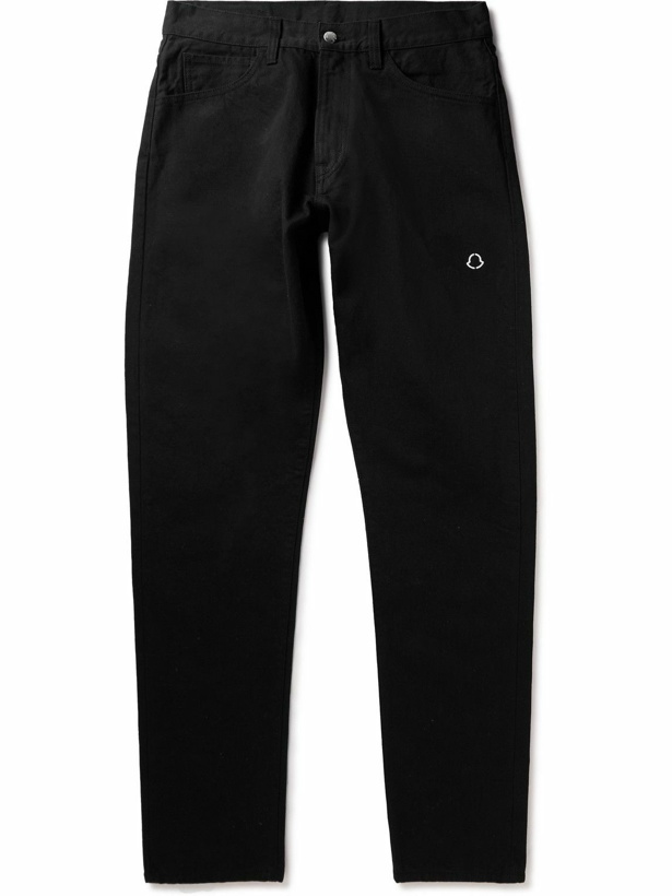Photo: Moncler Genius - 7 Moncler FRGMT Hiroshi Fujiwara Straight-Leg Cotton Trousers - Black