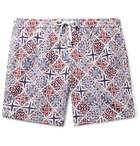 Onia - Charles Short-Length Printed Swim Shorts - Blue