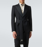 Valentino Belted virgin wool blazer