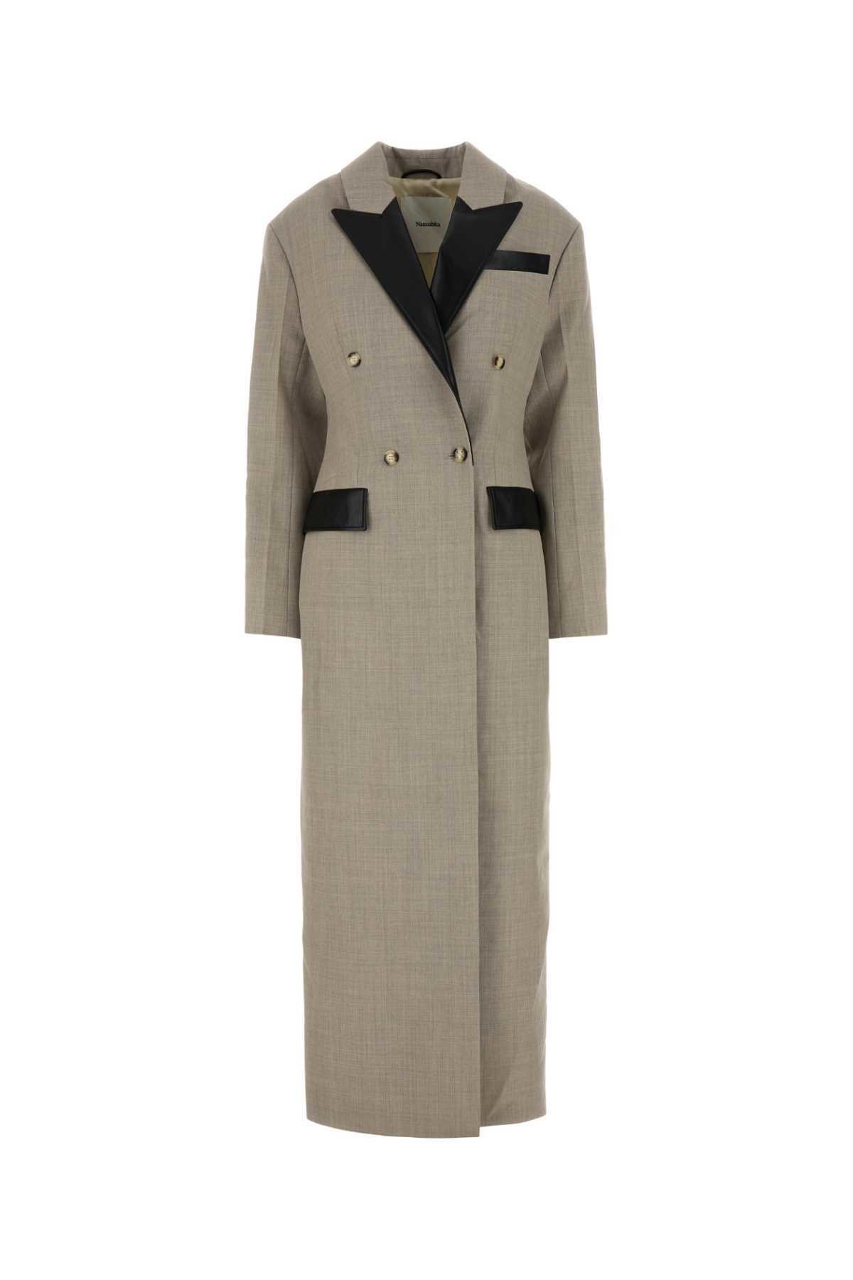 Nanushka Purple Organza Tuscan Trench Coat Nanushka