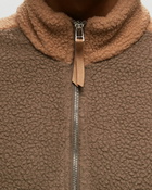 Bstn Brand Modern Sherpa Half Zip Brown - Mens - Half Zips