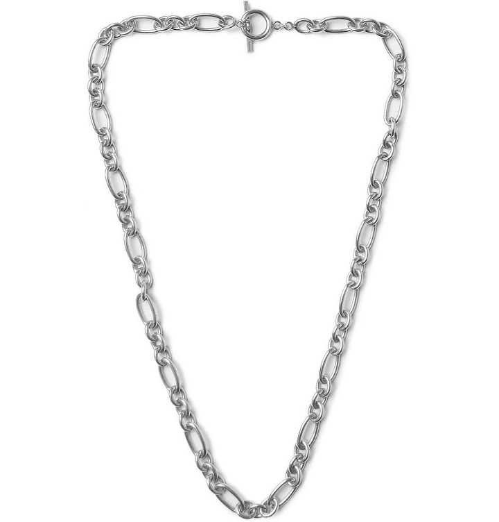 Photo: Saint Laurent - Oxidised Silver-Tone Necklace - Silver